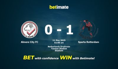 Dự đoán Almere City FC vs Sparta Rotterdam, Tỷ lệ cược & Mẹo cá cược 05/10/2025
