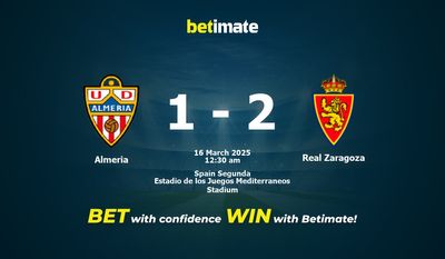 Dự đoán Almeria vs Real Zaragoza, Tỷ lệ cược & Mẹo cá cược 03/15/2025