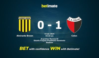 Dự đoán Almirante Brown vs Colon, Tỷ lệ & Mẹo cá cược 07/07/2024
