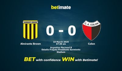 Dự đoán Almirante Brown vs Colon, Tỷ lệ cược & Mẹo cá cược 03/10/2025