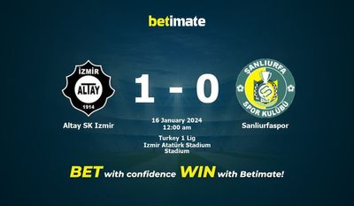 Dự đoán Altay SK Izmir vs Sanliurfaspor, Tỷ lệ & Mẹo cá cược 15/01/2024