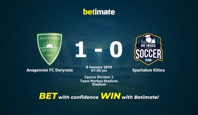 Soi kèo Anagennisi FC Deryneia vs Spartakos Kitiou, tỷ lệ và tip cá cược 08/01/2025