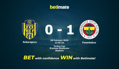 Dự đoán Ankaragucu vs Fenerbahce, tỷ lệ và tip cá cược 27/02/2024