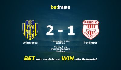 Dự đoán Ankaragucu vs Pendikspor, Tỷ lệ & Mẹo cá cược 01/12/2024