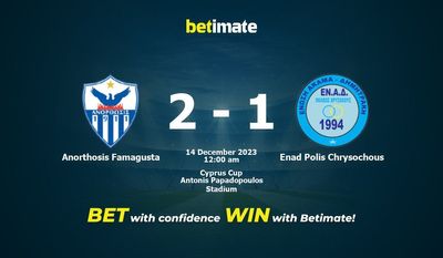 Dự đoán Anorthosis Famagusta vs Enad Polis Chrysochous, Tỷ lệ & Mẹo cá cược 13/12/2023