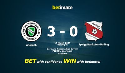 Dự đoán Ansbach vs SpVgg Hankofen-Hailing, Tỷ lệ cược & Mẹo cá cược 03/15/2025