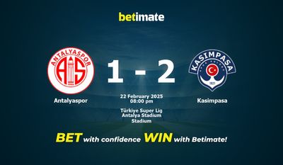 Dự đoán Antalyaspor vs Kasimpasa, Tỷ lệ cược & Mẹo cá cược 22/02/2025