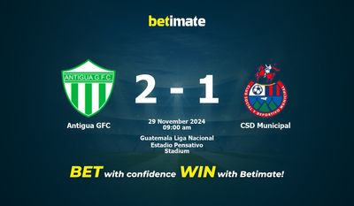Dự đoán Antigua GFC vs CSD Municipal, Tỷ lệ cược & Mẹo cá cược 29/11/2024