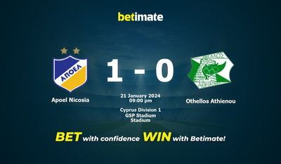 Soi kèo Apoel Nicosia vs Othellos Athienou, Tỷ lệ & Mẹo cá cược 21/01/2024