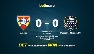 Soi kèo Aragua vs Deportivo Miranda FC, tỷ lệ và tip cá cược 18/05/2025