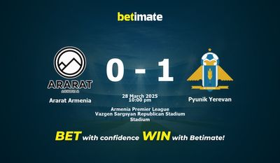 Dự đoán Ararat Armenia vs Pyunik Yerevan, Tỷ lệ cược & Mẹo cá cược 28/03/2025