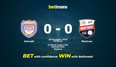 Dự đoán Arbroath vs Montrose, Tỷ lệ cược & Mẹo cá cược 28/12/2024