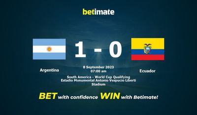 Dự đoán Argentina vs Ecuador, tỷ lệ và tip cá cược 08/09/2023
