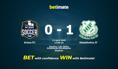 Dự đoán, tỷ lệ và tip cá cược Ariana FC vs Hässleholms IF 04/11/2025