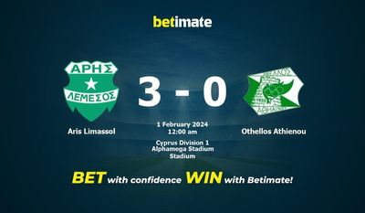 Dự đoán Aris Limassol vs Othellos Athienou, tỷ lệ và tip cá cược 31/01/2024