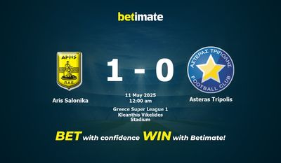 Dự đoán Aris Salonika vs Asteras Tripolis, Tỷ lệ cược & Mẹo cá cược 05/10/2025