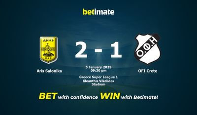 Dự đoán Aris Salonika vs OFI Crete, Tỷ lệ cược & Mẹo cá cược 01/05/2025