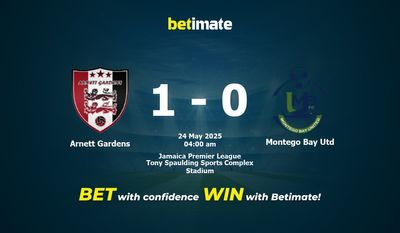 Dự đoán, Tỷ lệ cược & Mẹo cá cược Arnett Gardens vs Montego Bay Utd 23/05/2025