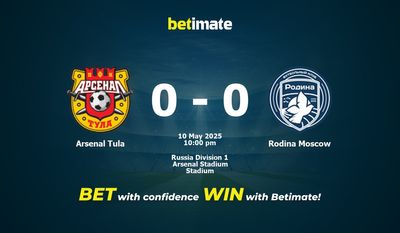 Dự đoán Arsenal Tula vs Rodina Moscow, Tỷ lệ cược & Mẹo cá cược 05/10/2025