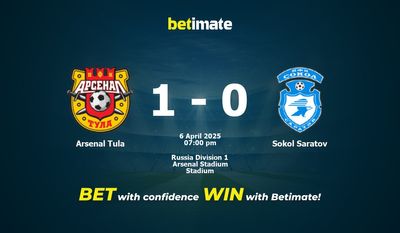 Dự đoán Arsenal Tula vs Sokol Saratov, Tỷ lệ cược & Mẹo cá cược 04/06/2025