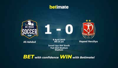 Dự đoán AS Ashdod vs Hapoel Herzliya, Tỷ lệ cược & Mẹo cá cược 04/08/2025