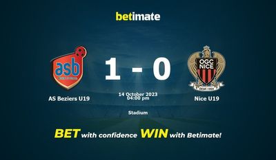 Dự đoán AS Beziers U19 vs Nice U19, tỷ lệ và tip cá cược 14/10/2023