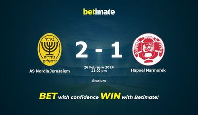 Soi kèo AS Nordia Jerusalem vs Hapoel Marmorek, tỷ lệ và tip cá cược 26/02/2024