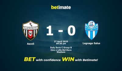 Dự đoán Ascoli vs Legnago Salus, Tỷ lệ cược & Mẹo cá cược 27/04/2025