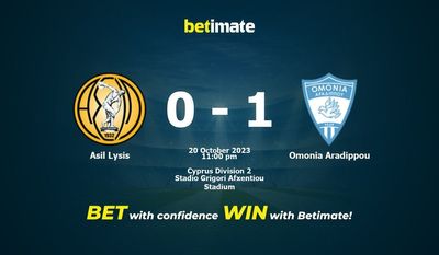 Dự đoán Asil Lysis vs Omonia Aradippou, tỷ lệ và mẹo cá cược 20/10/2023