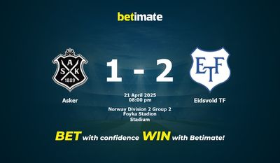 Dự đoán, tỷ lệ và mẹo cá cược của Asker vs Eidsvold TF 21/04/2025
