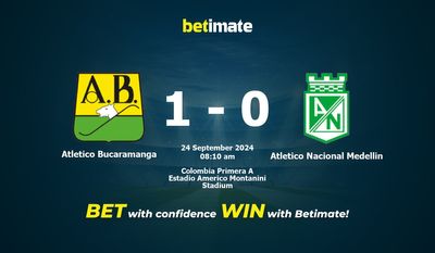 Atletico Bucaramanga vs Atletico Nacional Medellin Dự đoán, Tỷ lệ cược & Mẹo cá cược 24/09/2024