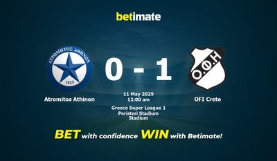 Dự đoán Atromitos Athinon vs OFI Crete, Tỷ lệ cược & Mẹo cá cược 05/10/2025