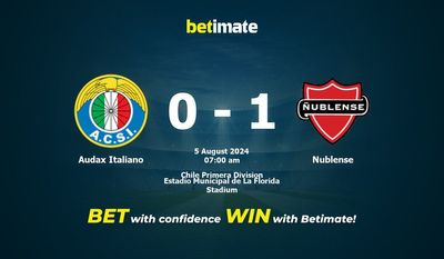 Soi kèo Audax Italiano vs Nublense, Tỷ lệ & Mẹo cá cược 05/08/2024