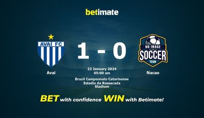 Soi kèo Avai vs Nacao, Tỷ lệ & Mẹo cá cược 21/01/2024