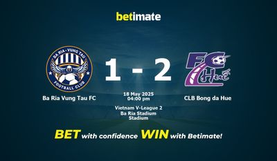 Nhận định dự đoán tỷ lệ kèo bóng đá Bà Rịa Vũng Tàu vs CLB Bóng đá Huế ngày 18/05/2025
