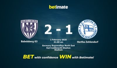 Dự đoán, Tỷ lệ cược & Mẹo cá cược Babelsberg 03 vs Hertha Zehlendorf 31/01/2025