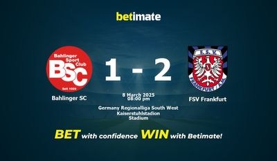 Dự đoán Bahlinger SC vs FSV Frankfurt, Tỷ lệ cược & Mẹo cá cược 03/08/2025
