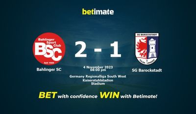 Soi kèo Bahlinger SC vs SG Barockstadt, Tỷ lệ & Mẹo cá cược 04/11/2023