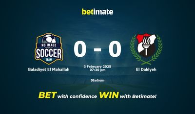 Dự đoán Baladiyet El Mahallah vs El Daklyeh, tỷ lệ và tip cá cược 03/02/2025