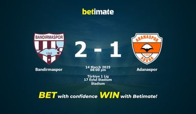 Dự đoán Bandirmaspor vs Adanaspor, Tỷ lệ & Mẹo cá cược 14/03/2025