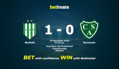 Dự đoán, Tỷ lệ cược & Mẹo cá cược Banfield vs Sarmiento 14/12/2024