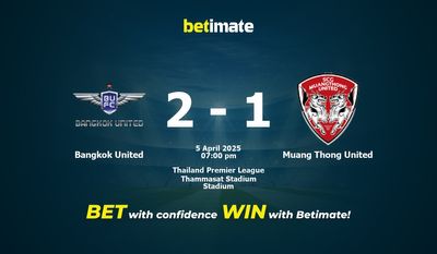 Dự đoán, Tỷ lệ cược và Mẹo cá cược Bangkok United vs Muang Thong United 04/05/2025