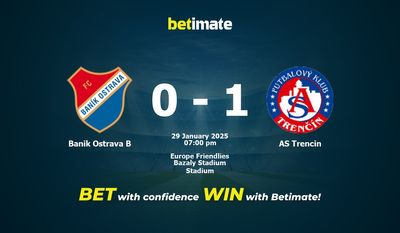 Dự đoán, Tỷ lệ cược & Mẹo cá cược Banik Ostrava B vs AS Trencin 29/01/2025