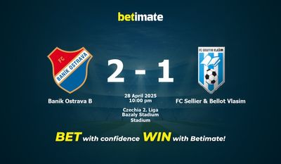 Dự đoán, Tỷ lệ cược & Mẹo cá cược Banik Ostrava B vs FC Sellier & Bellot Vlasim 28/04/2025