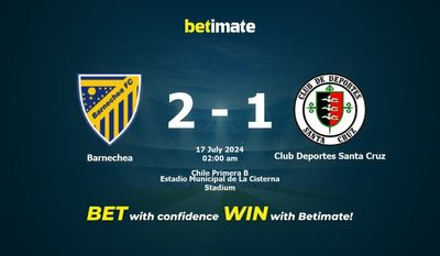 Dự đoán Barnechea vs Club Deportes Santa Cruz, Tỷ lệ & Mẹo cá cược 16/07/2024