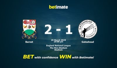 Dự đoán Barnet vs Gateshead, Tỷ lệ cược & Mẹo cá cược 29/03/2025