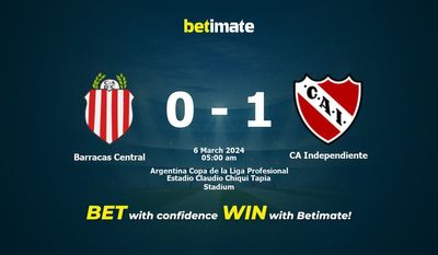 Dự đoán Barracas Central vs CA Independiente, tỷ lệ cá cược 05/03/2024