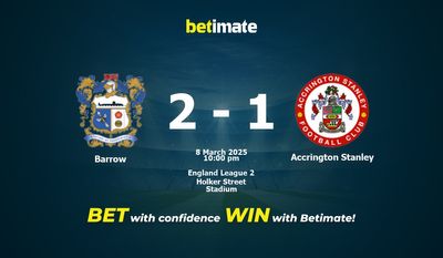 Dự đoán Barrow vs Accrington Stanley, Tỷ lệ cược & Mẹo cá cược 03/08/2025