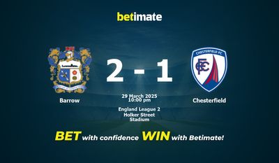 Dự đoán Barrow vs Chesterfield, Tỷ lệ cược & Mẹo cá cược 29/03/2025