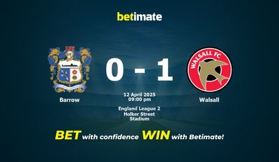 Dự đoán Barrow vs Walsall, Tỷ lệ cược & Mẹo cá cược 04/12/2025